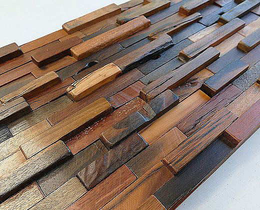 Wooden Tiles, Tiles For Rustic Cafe, Wood Panel, Mosaic Panels, Old tiles