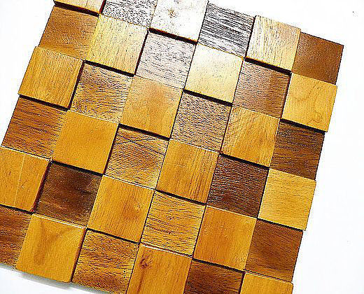 Wooden Wall Tiles, 3D Mosaic, Vintage Style 2-A - Image 2