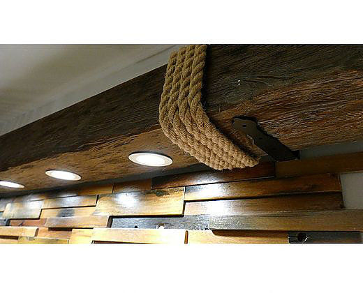 Faux Wood Beam Recessed Spot Lights Rustic Lighting