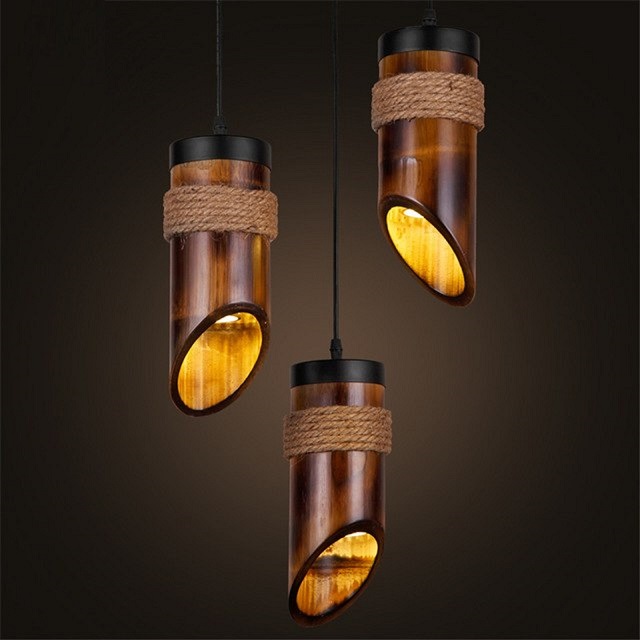 Country Style Pendant Light Bamboo Pendant Lights I Uk I Wood Mosaic