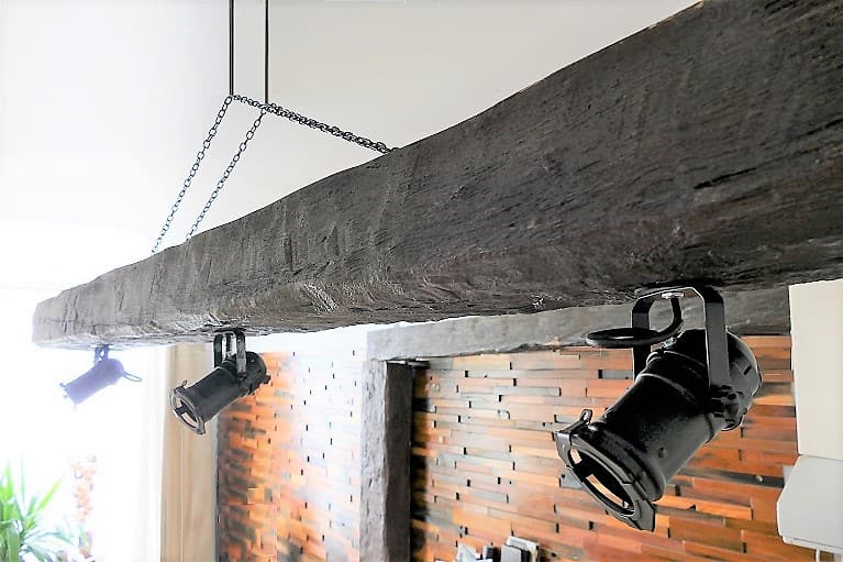Hanging Wood Beam Lights Pendant Suspended Ceiling Light Fixture