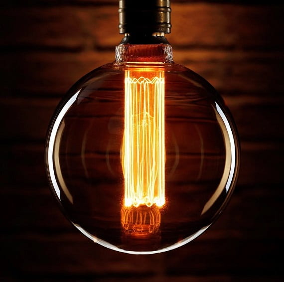 DG125 Filament Bulb, Decorative Round Bulb, Large Filament Bulb, dg125 bulb, bulb, round bulb, large bulb, large round bulb