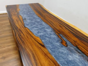 walnut river table, walnut table, walnut resin table