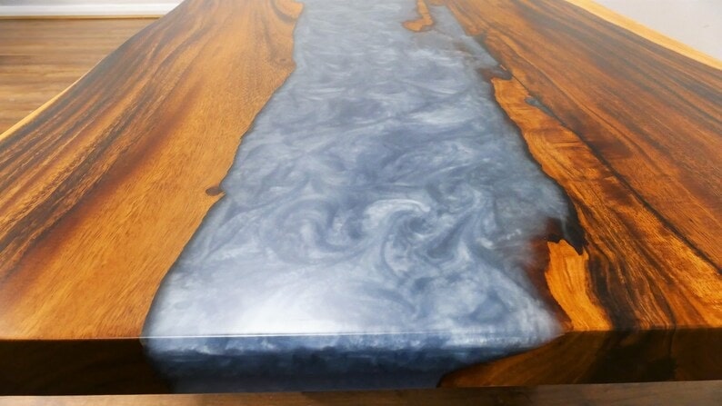 Resin Walnut Table, 190cm - Image 4