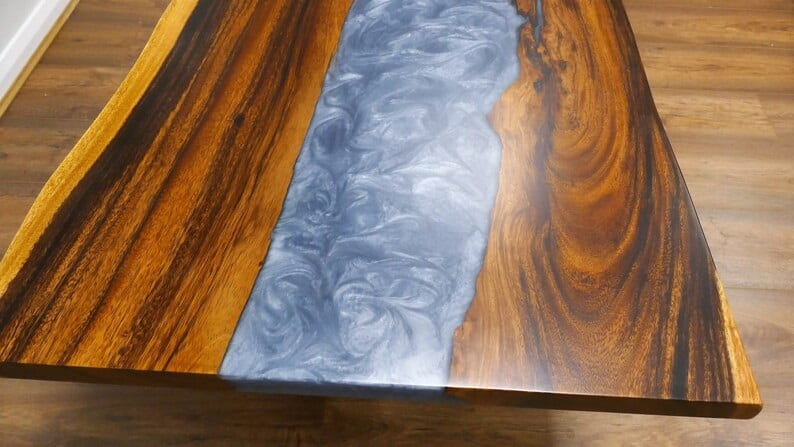 Resin Walnut Table, 190cm - Image 3