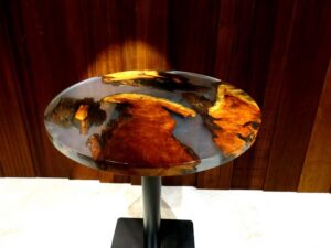 resin round table, resin coffee table, round epoxy table
