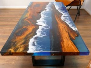 Resin Rosewood Coffee Table 130cm
