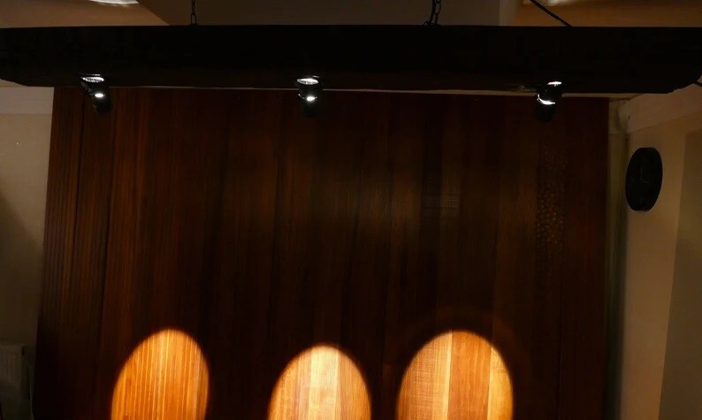 Suspended Wood beam Light, Ceiling Lighting
