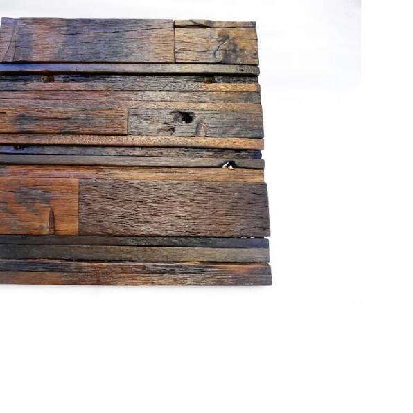 Tiles For Restaurant, Reclaimed Wood Wall Panels. Wood Mosaic