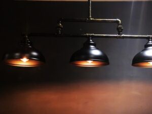 Suspended Industrial Metal Pipe Lights