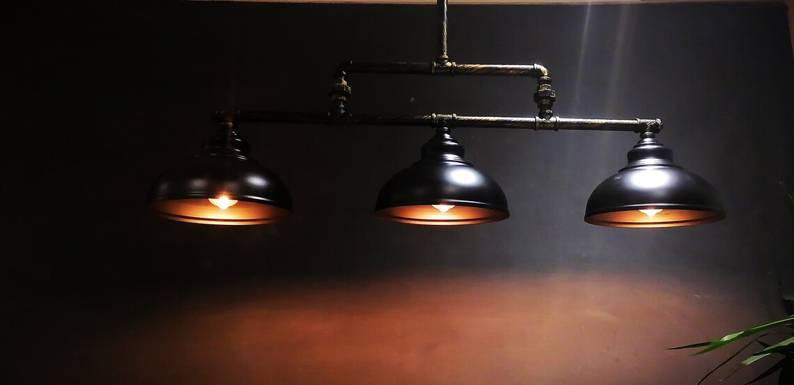 Suspended Industrial Metal Pipe Lights