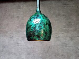 Emerald Green Metal Pendant Light